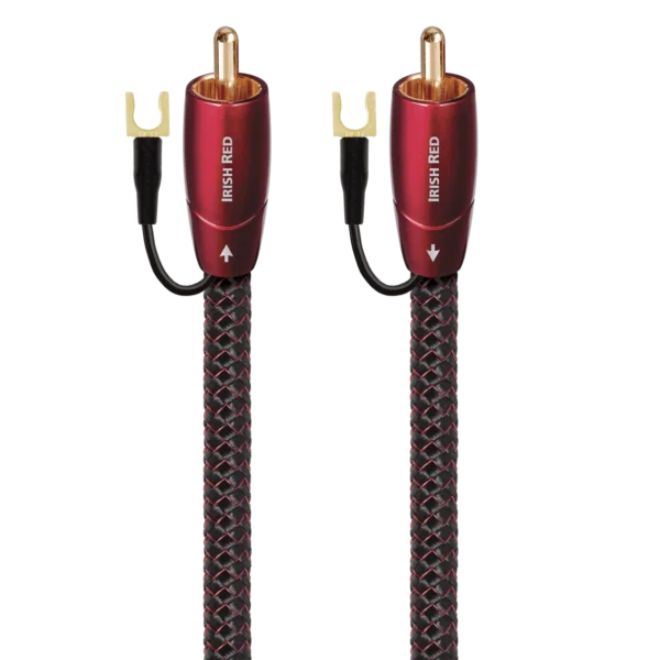 Irish Red RCALow-Frequency Subwoofer Audio Interconnect