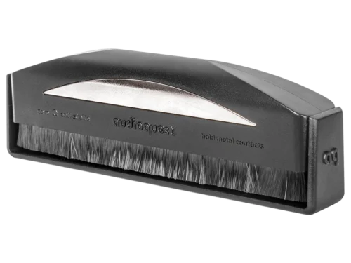 Silver Anti-Static Record Brush